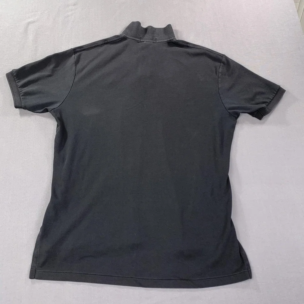 Polo Ralph Lauren Polo Shirt Mens LG Black Red Pony Embroidered Cotton USA‎ VTG